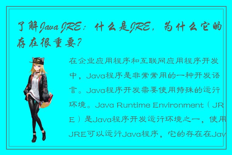 了解Java JRE：什么是JRE，为什么它的存在很重要？