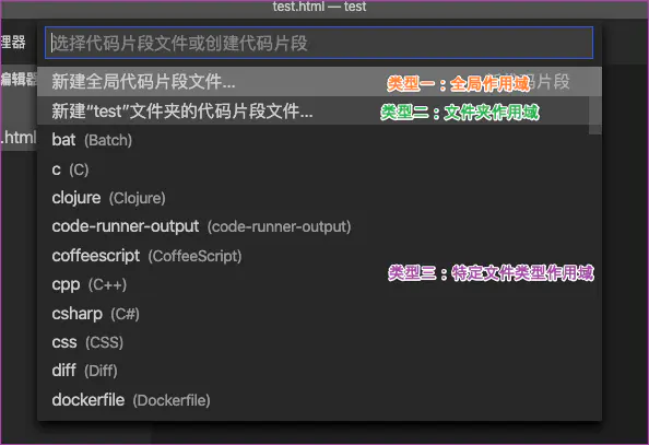 VSCode自定义代码块详解